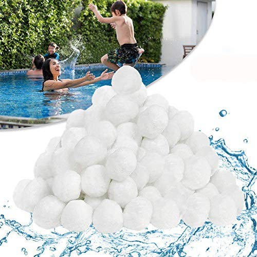 AufuN Filterbälle 700g Pool Filter Balls Alternative für 25kg Filtersand Sandfilteranlagen Kartuschenfilter Ersatzprodukte Filterballs für Schwimmbad, Filterpumpe, Filtration Pool Aquarium
