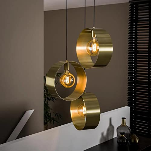 famlights Retro Deckenlampe Neyla für Esstisch/Vintage Pendelleuchte/Deckenleuchte Pendelleuchte Hängeleuchte rustikal Landhaus E27 / Esszimmerlampe industrial Dimmbar Hängelampe Metall Esszimmer