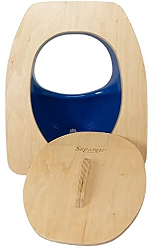 Separett Privy Séparateur d'urine avec siège en bois Bleu