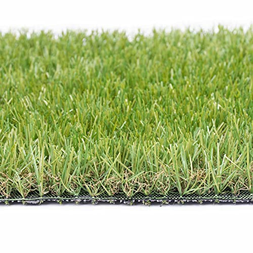 247Floors 30mm Realistic Artificial Grass - Fake Lawn Turf - Garden Balcony Patio, 8m x 4m / 26ft 2'' x 13ft 1''