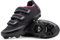 Tommaso Fahrradschuhe für Damen, Outdoor-Fahrradschuhe, spezielle Fahrradschuhe, begehbare Fahrradschuhe, SPD-Fahrradschuhe, Indoor-Fahrradschuhe, SPD-Stollen installiert, Schwarz/Pink + Spd, 10 Women