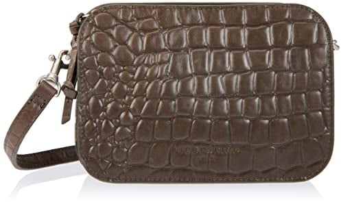 Liebeskind Berlin Umhängetasche Luka – Cross-Body Bag aus Leder mit verstellbaren Schulterriemen – kleine Schultertasche, Fächer mit Reißverschluss – Shoulder Bag, 14.5 x 20.5 x 7 cm,Nori Green