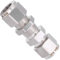 Union de cloison à double virole, ignifuge sans soudure Raccord à compression à double virole Résistance à haute pression pour conduites d'huile pour conduites de gaz pour conduites d'eau(1/2)