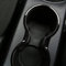 EDSARS Innendekoration Front Cup Holder Cover Console Trim Ring für Jeep Compass 2017-2019 Autozubehör,Black Style