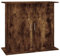 vidaXL Support pour Aquarium, Armoire pour Aquarium avec 4 Compartiments, Meuble de Base pour Aquarium avec Rangement Intérieur, Chêne Fumé Bois d'Ingénierie
