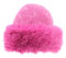 QUEEN HELENA Cappello Invernale con Pelo Berretto con Pelliccia Morbido Donna CP07 (Taglia Unica, Fucsia)