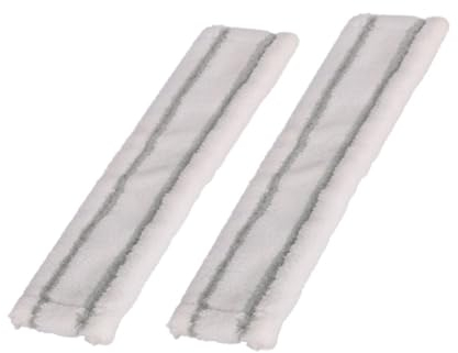 BCZR 2 Pièces Nettoyeur Vitre Chiffons en Microfibre pour Nettoyeur De Vitres Karcher Wv1 Wv50 Wv75, Produits Et Accessoires De Nettoyage 27.5 * 7CM(Gris)