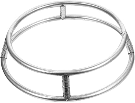 IMIKEYA Runder Topfständer Für Gasherd Stabiler Topflappen Aus Edelstahl Hitzebeständig Und Kratzfest 29 Cm Küchenzubehör Für Zuhause