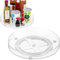 Okiuen Drehteller Organizer 27 +23,5cm Drehteller Kühlschrank Organizer, Gewürzregal drehbar Rondell Organizer küche, BPA-frei Lazy Susan drehteller, Turntable Organizer für Öl Gewürze - 2 Stück