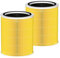 ATXKXE Core 400s Replacement filter, Compatible with LEVOIT Core 400S Smart WiFi Air Purifier, Core 400S-RF, Activated Carbon filter, 360 Degree Filtration, 2 Pack, Yellow