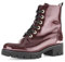 Gabor Damen Combat Boots, Frauen Stiefeletten,Best Fitting,Bootee,Booties,halbstiefel,Kurzstiefel,Bordeaux (Glitzer),42 EU / 8 UK