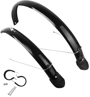 kowaku Fahrrad-Schutzbleche vorne und hinten, Schmutzfänger, Radschutz, Fahrrad-Schutzbleche, Fahrrad-Schmutzfänger für Mountainbikes, Radfahren, für 26 Zoll mit Haken