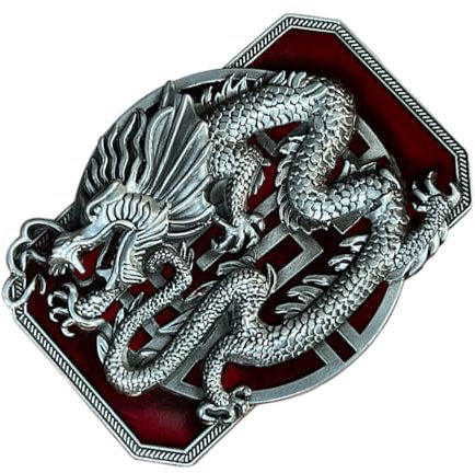 Chinesische Metall Relief Drachen Gürtelschnalle Zarte Gürtelschnalle Zubehör Rock Schnalle