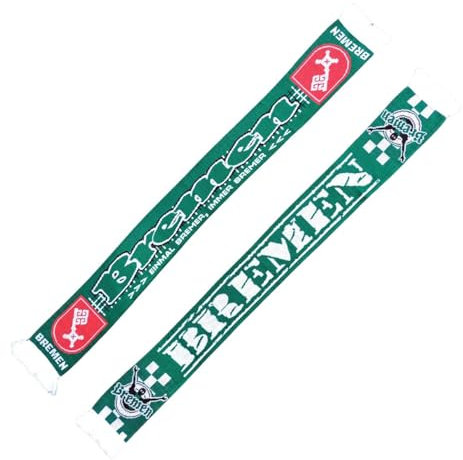 Wallitschek Schal Bremen - Einmal Bremer - immer Bremer, grün-weiß, Fussball, 1899, Fanschal, Strickschal