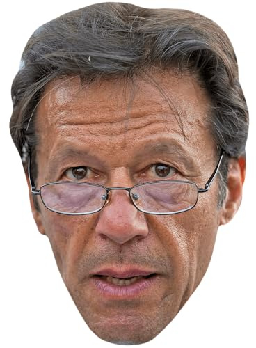 Imran Khan (Glasses) Maske aus Karton