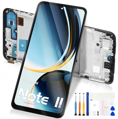 Para Xiaomi Redmi Note 11 Pantalla LCD, Pantalla para Redmi Note 11 LCD Digitalizador para Xiaomi Redmi Note11 2201117TG 2201117TI 2201117TY LCD Pantalla táctil Asamblea con Marco