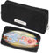 Maxmoc Mäppchen Aesthetic, Cord-Stoff Federmäppchen Aesthetic, Stylisches Pencil Case, Federmäppchen Mädchen Teenager, Schwarz Stiftemappe für Schule Büro Reisen