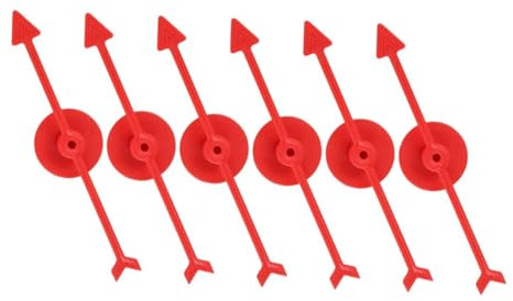 KOMBIUDA 6st Rotierender Zeiger Aus Kunststoff Turntable DIY-zubehör Spiel Drehscheibe Spielzeug -Spiel Schulspiel Pfeile Mathe- Kleine Drehende Plastik
