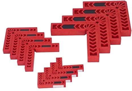 Corner Clamps for Woodworking, 12 Pcs 90 Degree Positioning Squares Right Angle Clamp High Strength Plastic Right Angle Corner Clamps 90 Degree Corner Clamps for Woodworking for