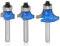Trend Router Bits,Chamfer Edge Forming Router Bit,Milling Cutter,3Pcs Round Over Router Bit Set,1/4 Inch Shank Roman Ogee Milling Cutter,Tungsten Carbide Fillet Edge Forming Woodworking Tools