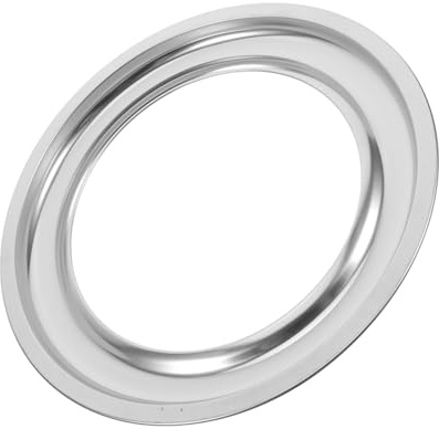 Runde Edelstahl Tropfschale für Gasherde, 1 Stück, Silber | Küchenzubehör für Einbaugeräte, , Energiesparend, Geeignet für Standardherde