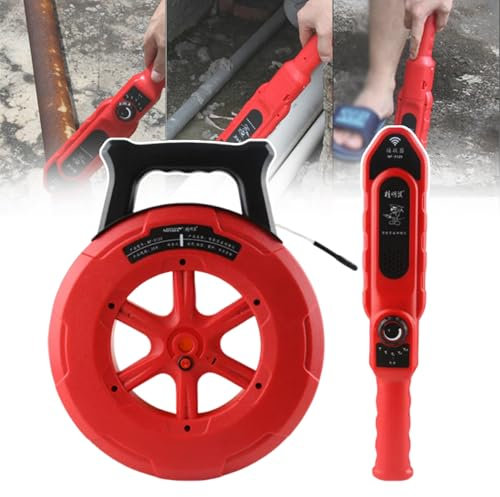 twostronking Wandrohrverstopfungsdetektor, Rohrsucher, 40 cm Erkennungstiefe, Mit Empfindlichkeitseinstellknopf Und LED-Anzeige, Stufenlose Einstellung, Anwendbar Für Die Inneneinrichtung,40m