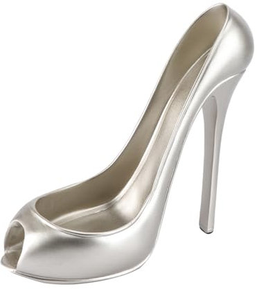 LIFKOME Support à Vin Forme De Chaussure à Talons Hauts Étagère Décorative pour Maison Et Cuisine Porte-Bouteille Élégant Et Unique