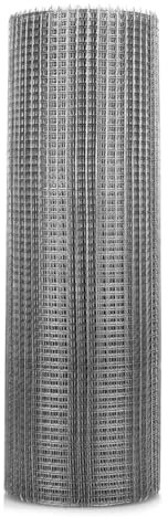 Mehrzweck Drahtgeflechtrolle aus 304 rostfreiem Stahl Rostfreies Fenstergitter Drahtgeflechtzaun für Außenbereich Ideal als Hühnerdrahtzaun Geflügelnetz und Kaninchen(1x6m)
