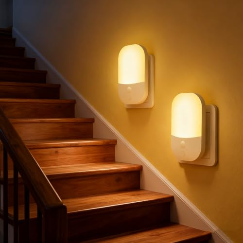Veilleuse avec Capteur de Crépuscule, [Lot de 2] Veilleuses Prise Electrique LED, Luminosité Réglable,3 Modes, Veilleuse Enfant pour Chambre, Cuisine, Couloir, Escalier, Salon, Blanc Chaud 3000K