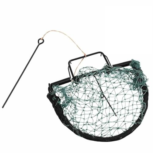 Kaloriko Vogelfalle Grün 20 cm aus kaltgezogenem Stahl mit langlebigem Polyethylen-Netz, lebend und tierfreundlich für Garten, Feld und Ernteschutz, einfach tragbar und wiederverwendbar