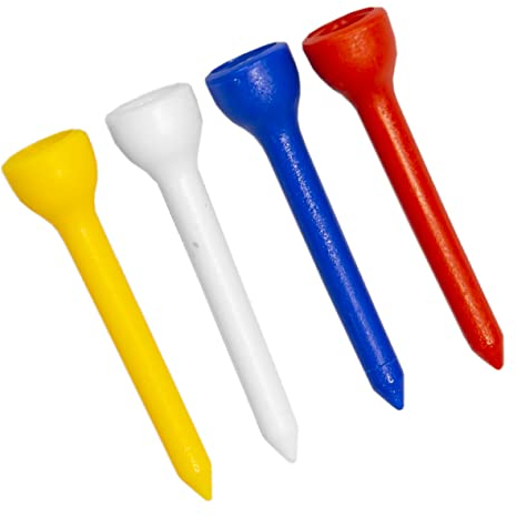 Longridge t Long Plastic Golf Tees 50MM PACKS (20 PCS)