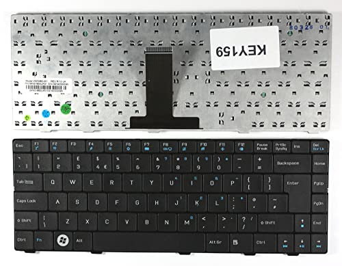 Keyboards4Laptops Royaume-Uni Noir Clavier pour Ordinateur Portable (PC) de Remplacement Compatible avec ASUS F80L