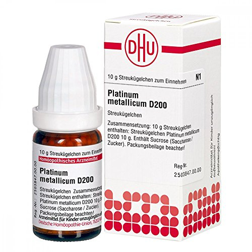 DHU Platinum metallicum D 200 Streukügelchen, 10 g Globuli