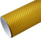 TipTopCarbon 8,55€/m² Autofolie 3D Carbon Gold 152cm breit BLASENFREI mit Luftkanäle 3D Flex Selbstklebende Folie Auto folierung