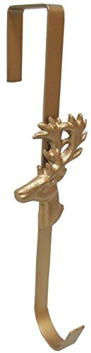 Christmas Concepts® 290 mm (11.4) Christmas Metal Wreath Hanger - Gold Reindeer Design