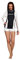 Mares Damen Fireskin Long Sleeve Unterzieher, Black/White, XXS