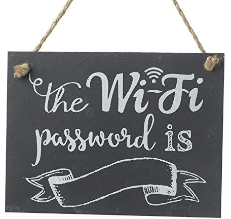 Heaven Sends - Quadretto Wi-Fi Password is su Lavagna