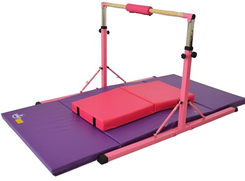 Gymnastic bars Leap Gymnastics NEW Junior GymPro High Bar Kit for KIDS With Mats and comes with unique fold away system