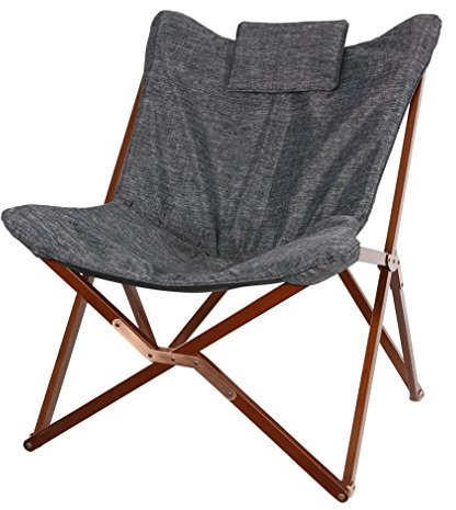Schmetterlingsstuhl Stuhl Sessel Faltstuhl Regie Stuhl 73x85x98cm grau