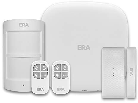 ERA HomeGuard Pro - Home Security Burglar Alarm System - Smart Wireless House Alarm Google & Alexa Compatible - Smartphone Control - Pet Friendly Motion Sensors - Easy Install [5pc Starter Kit]