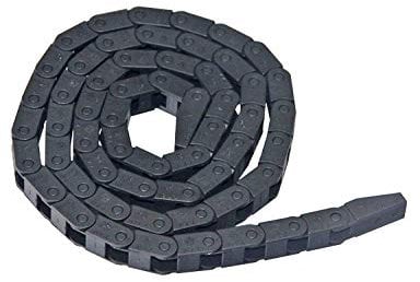1m Black Plastic Drag Chain Cable Carrier for CNC Router Mill (7mm x 7mm)