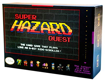 Super Hazard Quest - Das Brettspiel wird wie ein Retro-Pixel-Videospiel gespielt!