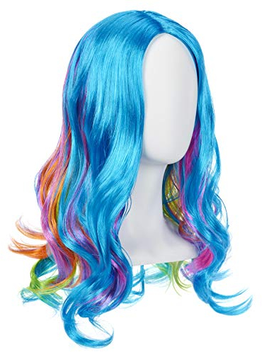 Rainbow High Perücke 45.72cm - Weiches, extra langes Haar für Rollenspiele - Glam Dress-Up Accessoire für Mädchen - Regenbogen