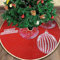 Weihnachtsbaum Decke Rot, Weihnachtsbaumdecke Weihnachtsbaum Röck Runde mit Santa-Claus-Motiv, Ø 90 cm