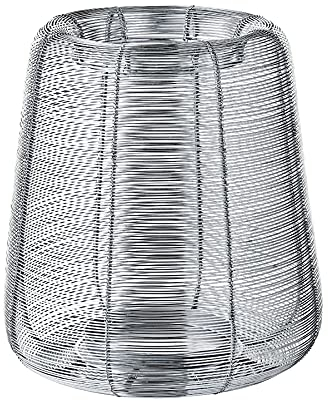 EDZARD Laterne Windlicht Kurt, Edelstahl vernickelt, Höhe 29 cm