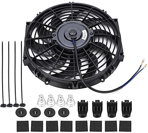 Autokoelventilator - High Performance Cooling Fan Engine Cooling Fan 12V 12 Inch Universal Car Slim Push Pull Electric Engine Cooling Fan 12V With Mounting Kit