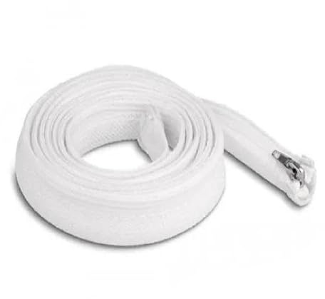 Delock Geflechtschlauch mit Reißverschluss hitzebeständig 2 m x 20 mm weiß
