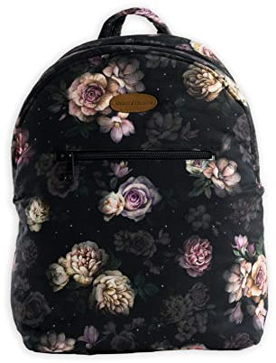 Maison d'Hermine Moody Florals Rucksack aus 100% Baumwolle für Männer und Frauen, Studenten, Reisen, College, Schule, Arbeit, Strand