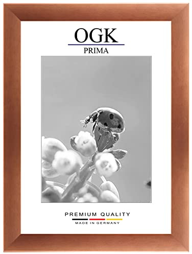 Online-GalleryKing OGK Holz Bilderrahmen 60 x 90 cm in Kupfer Braun | Foto | Poster | Puzzle | Galerie | Rahmen