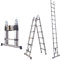 3.8M (1.9M + 1.9M) Scale Telescopiche A-Frame, Scala Estensione Multiuso In Acciaio Inossidabile, Carico Massimo 150kg/330lb, Ideale Per Decorare, Dipingere, Fai Da Te